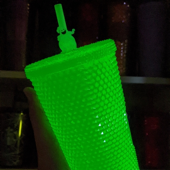 Halloween Glown In The Dark Oogie Straw Topper Straw Topper - Picture 1 of 1